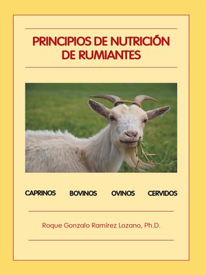 cover image of Principios De Nutrición De Rumiantes